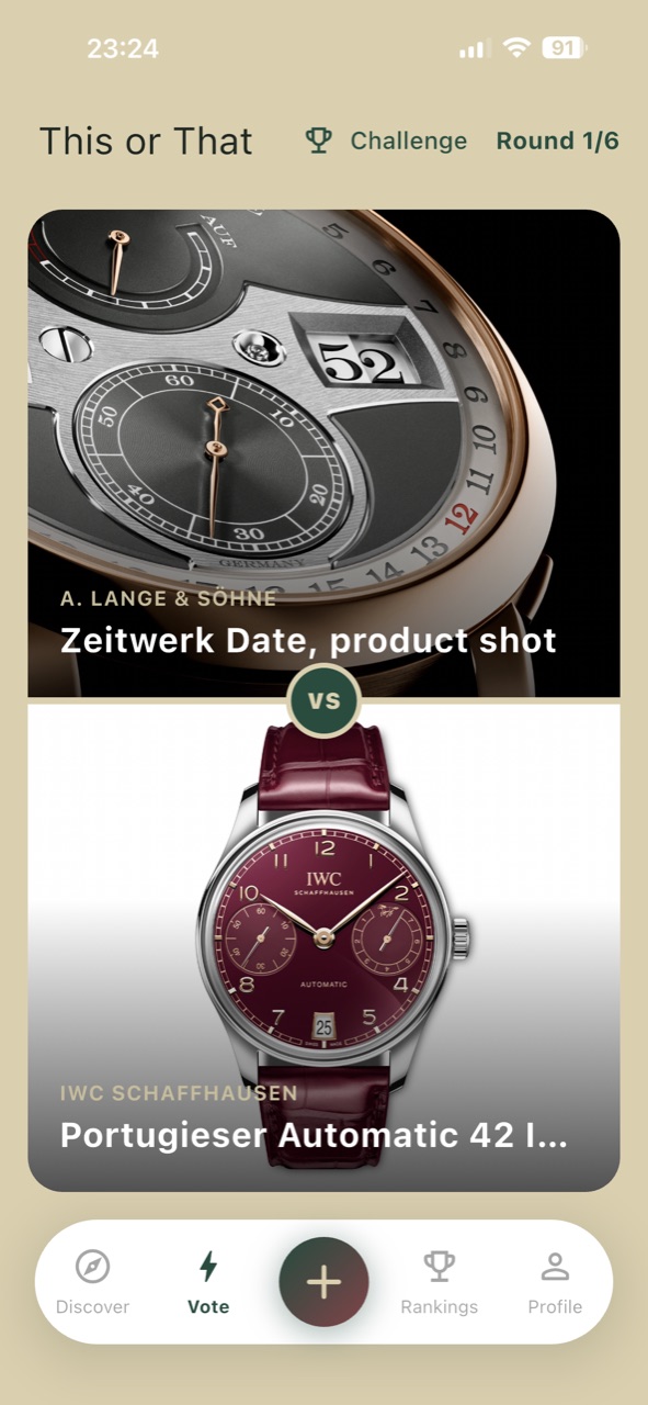 A this-or-that watch duel in WristFlex